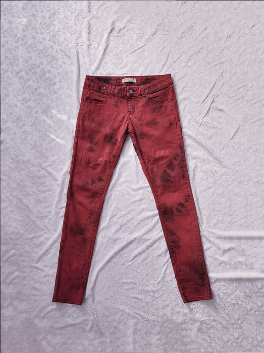 Clockhouse alt washed out jeans with tie dye detail π