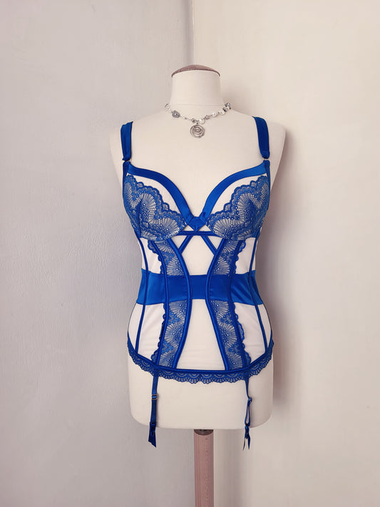 Mesmerising fairy blue & white corset 🧚🏼♂️