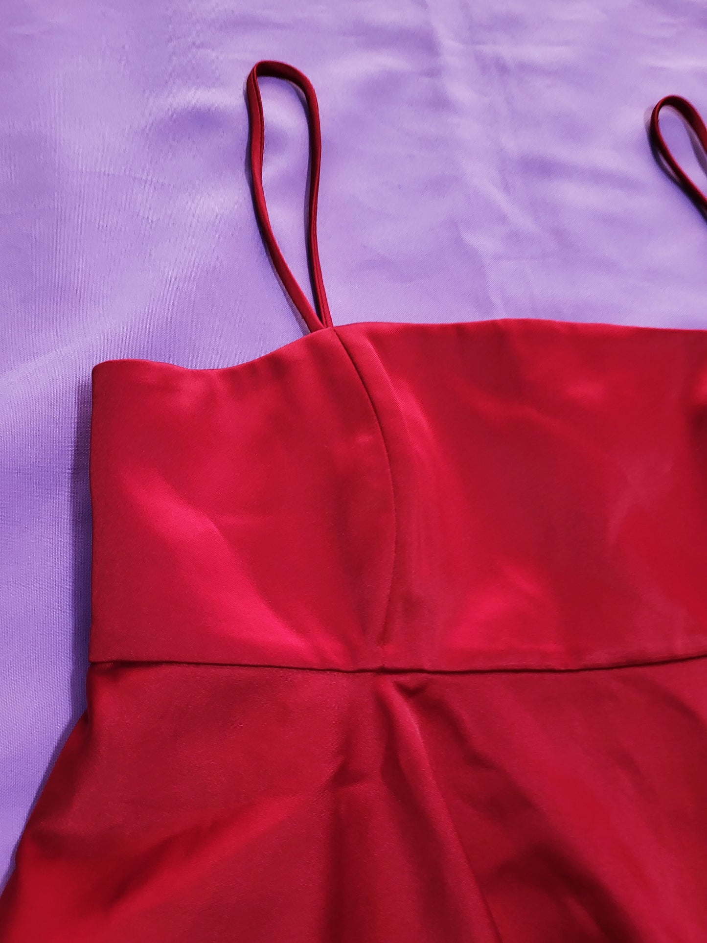 Gothic Red Saten Top