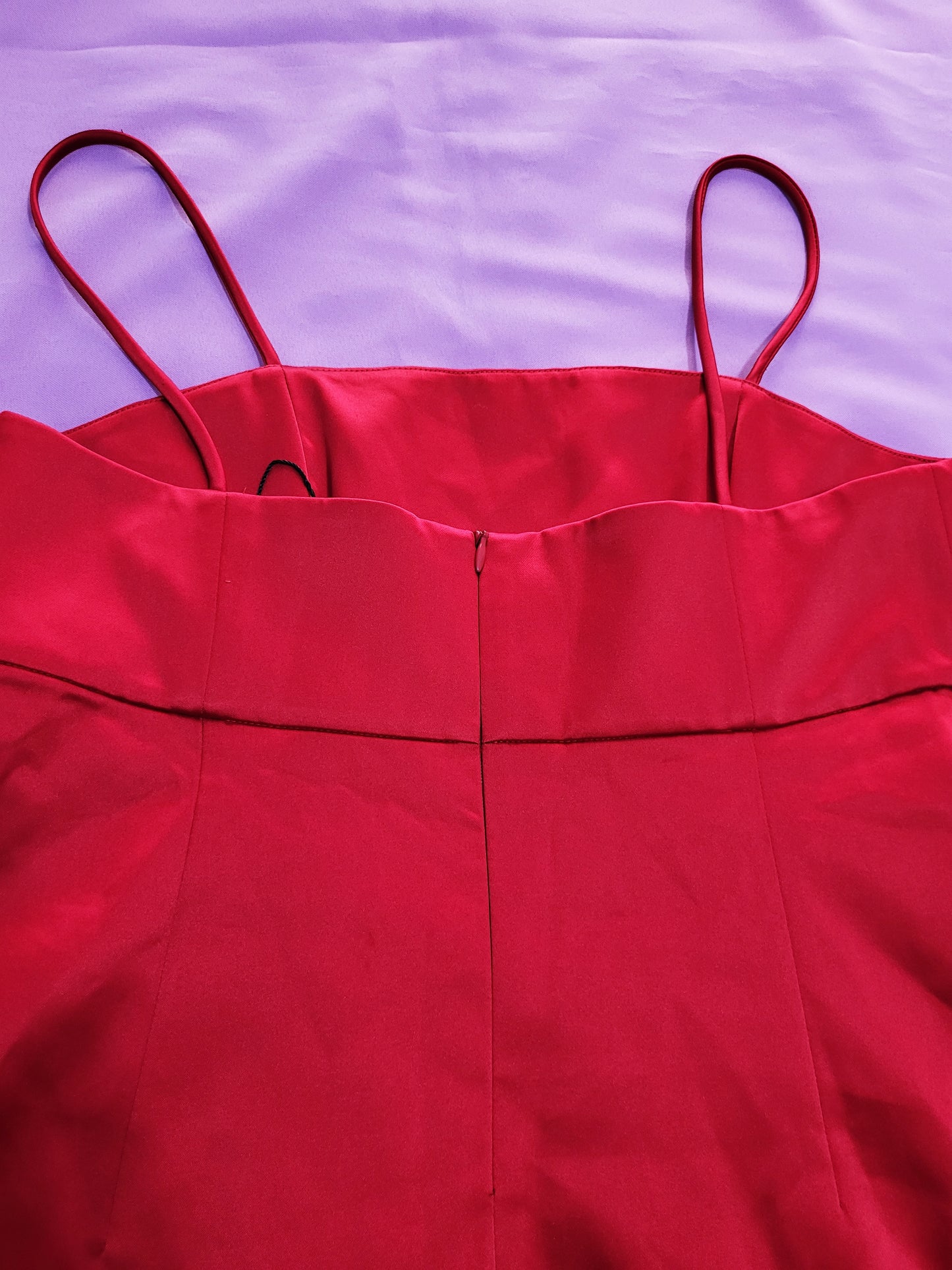 Gothic Red Saten Top