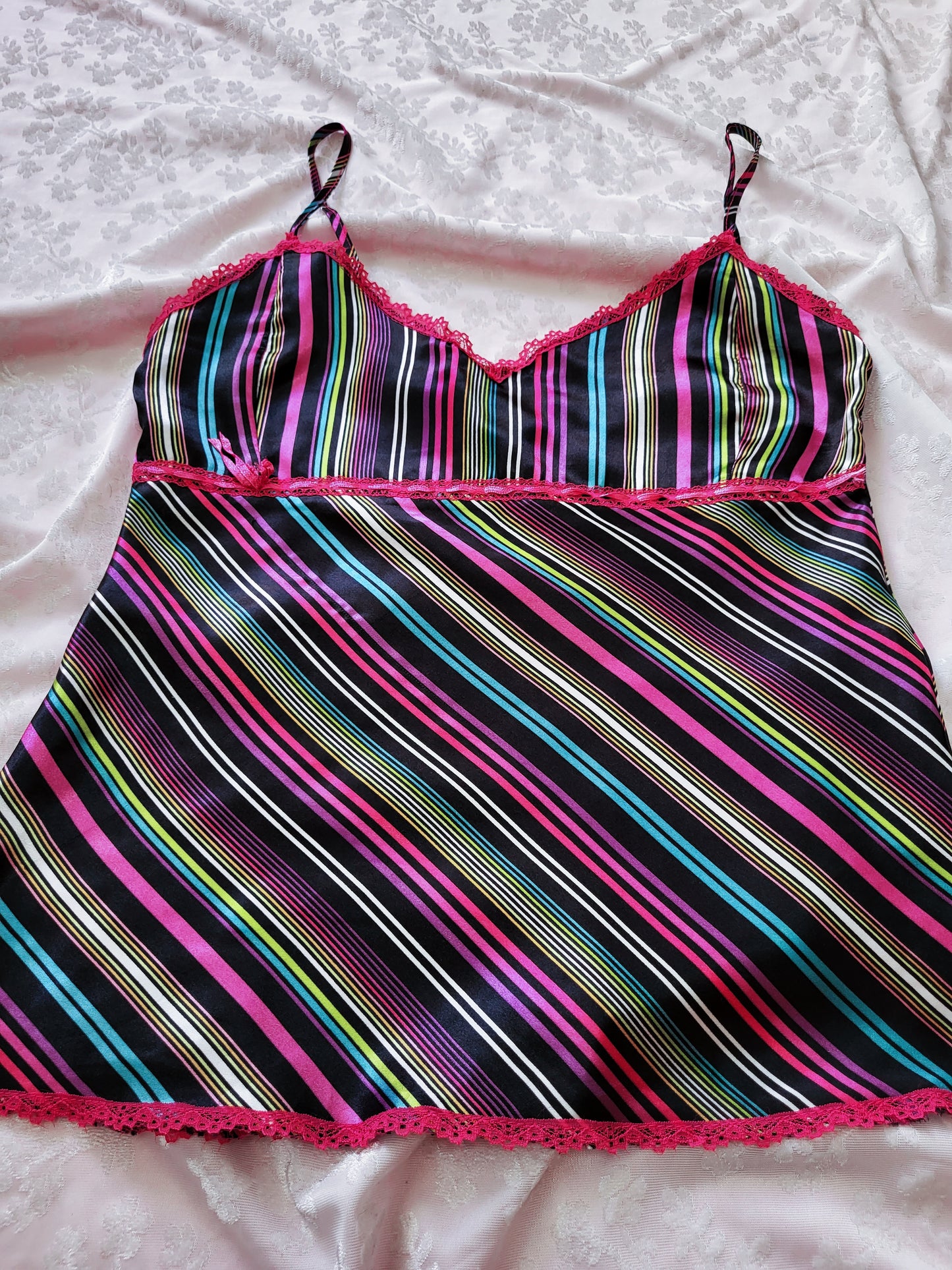Coquette striped cami top