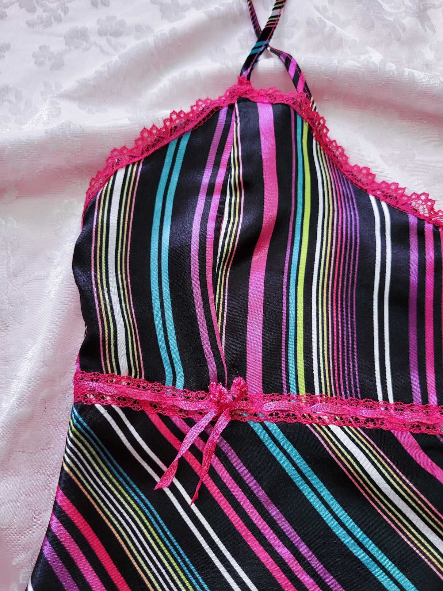 Coquette striped cami top