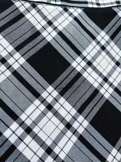 Checked black & white skirt