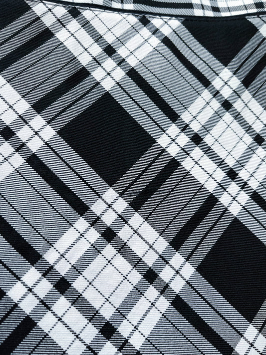 Checked black & white skirt