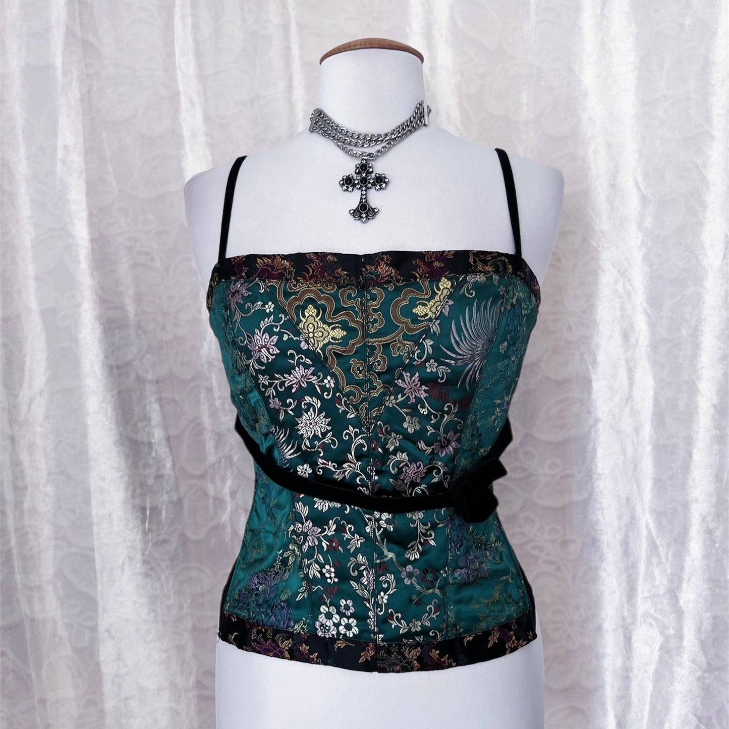 H&M asian style corset top 🐉