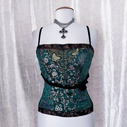 H&M asian style corset top 🐉