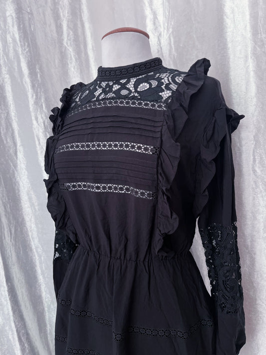 Gothic lolita black dress ˚₊‧⁺⋆♱