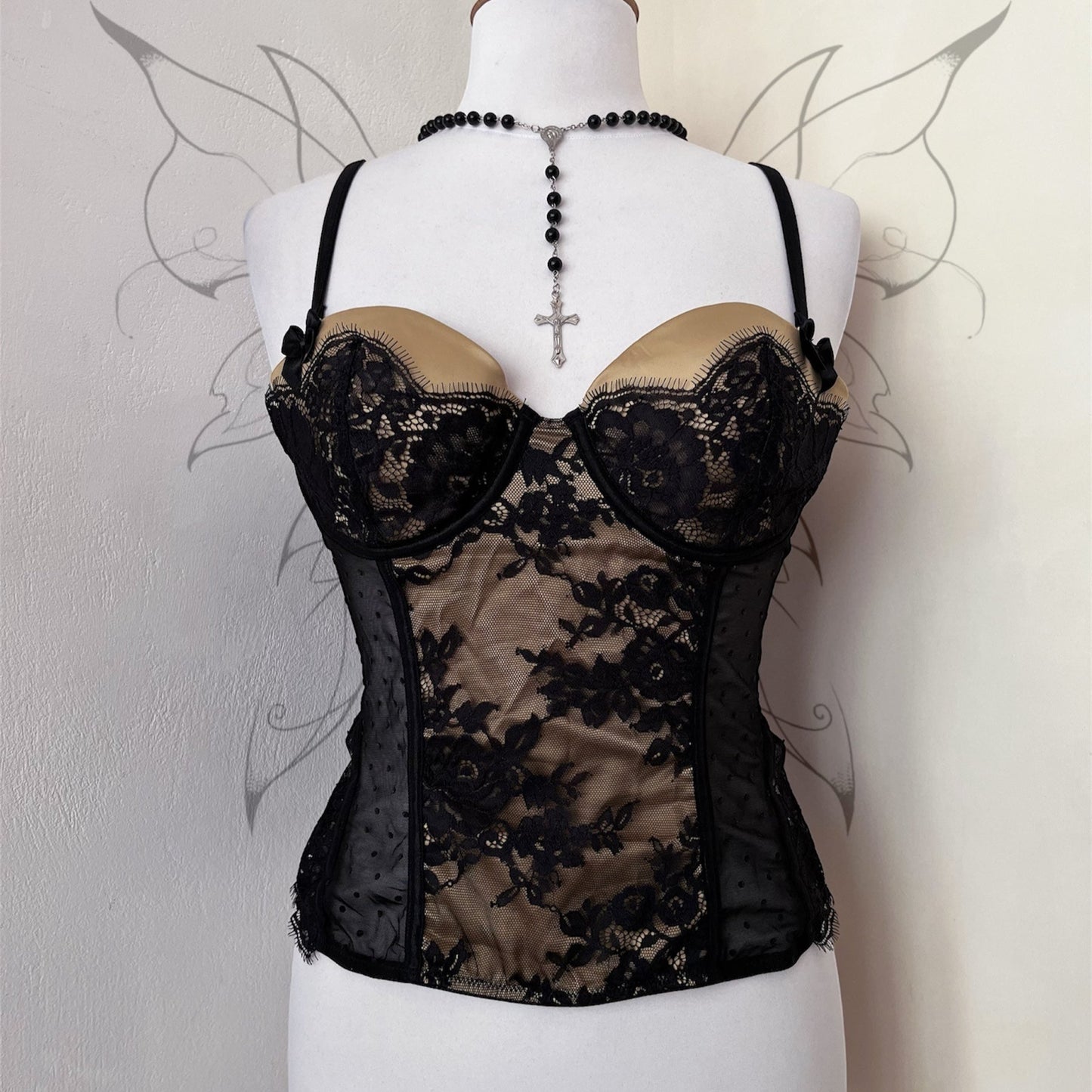 Gothic golden lace corset ✨