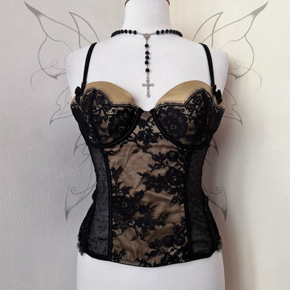 Gothic golden lace corset ✨