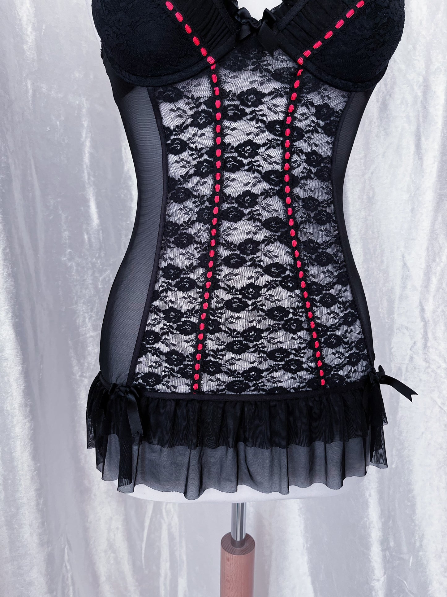Gothic mesh & lace babydoll 🌹