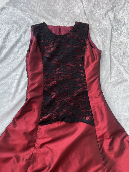 00’s gothic vampire burgundy dress ❤️🏰