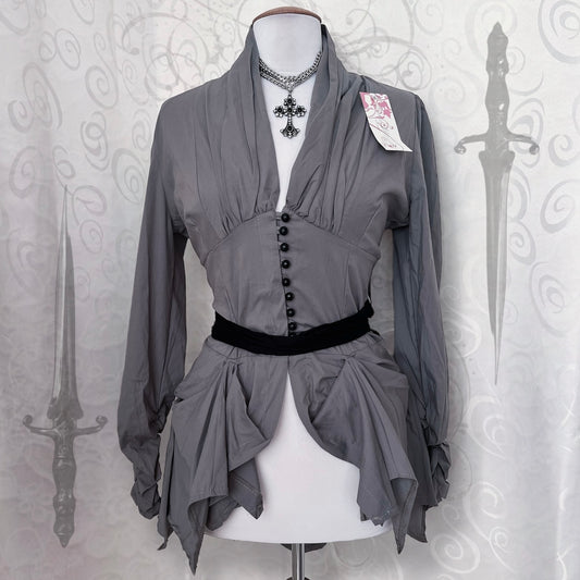 00’s deadstock gothic grey shirt 👻🌀