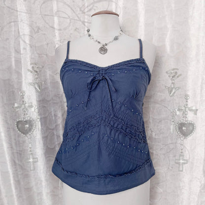 Whimsy fairy summer top with embroidered details 💜