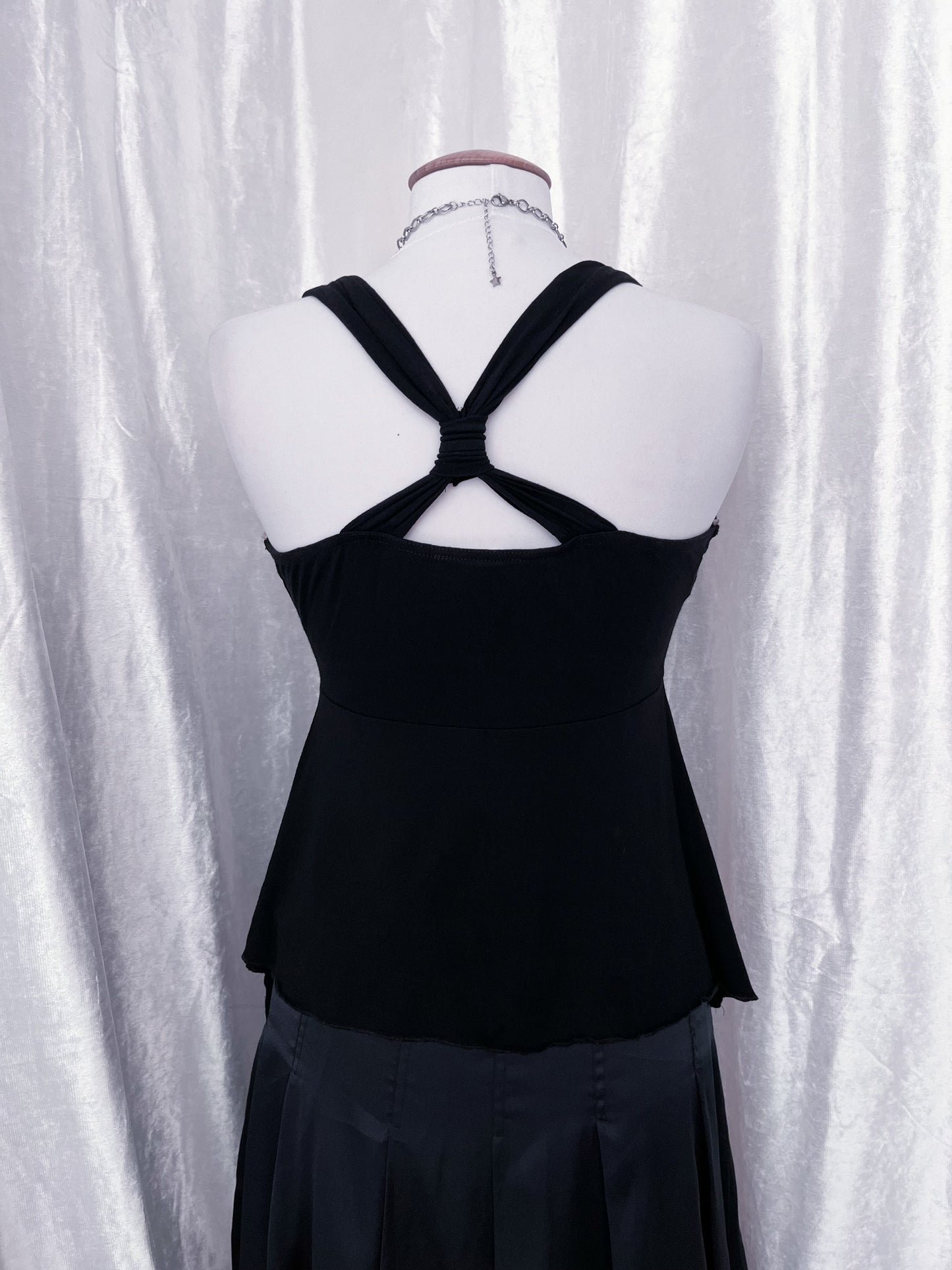 00’s Morgan witchy black top 🧙🏻