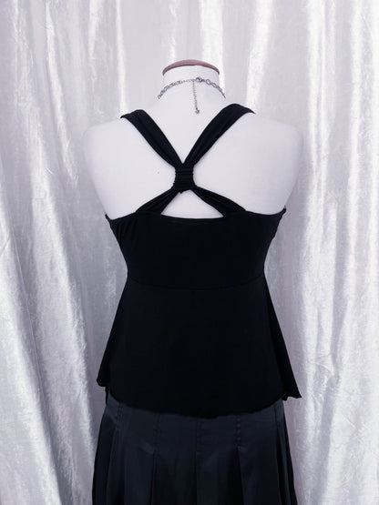 00’s Morgan witchy black top 🧙🏻