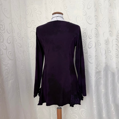 00’s Whimsygoth purple cotton button shirt 💜🌀