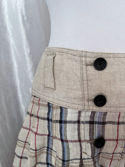 Cute dark academia x coquette linen skirt 📖📓