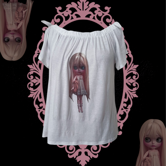 Blythe REWORKED milkmaid top 🌀💜