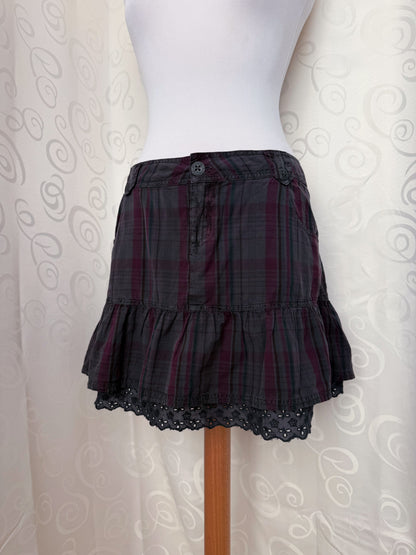Espirit Emo/Dark Coquette plaid skirt 🫀