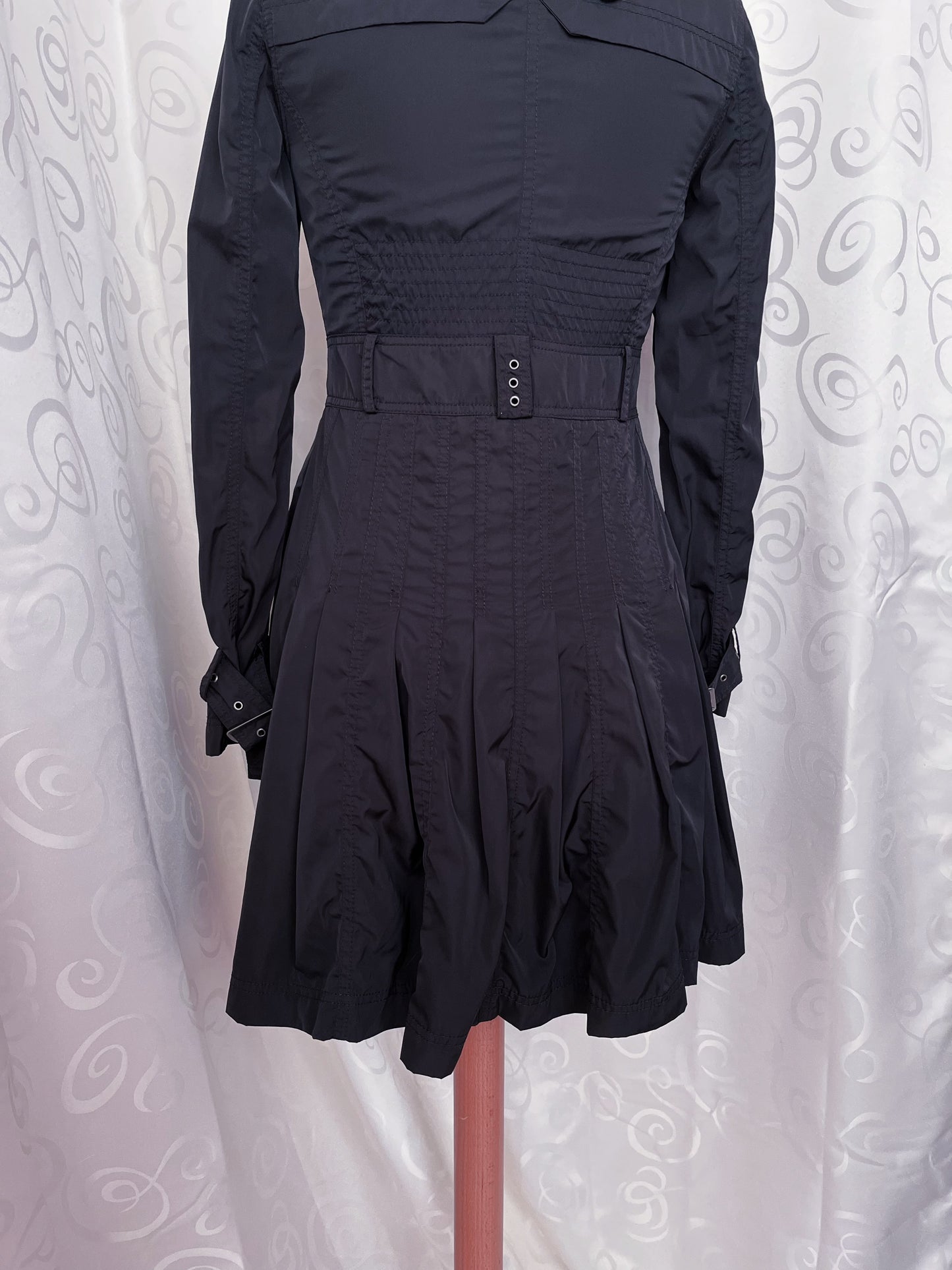 Alt/Gothic Clockhouse black trench coat 🦇🕷️