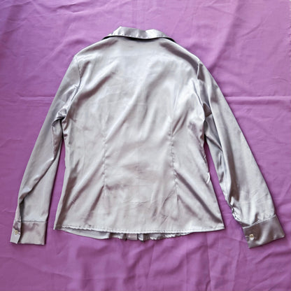 REWORKED Circus dream ruffle silver shirt 🎪🎠🎡