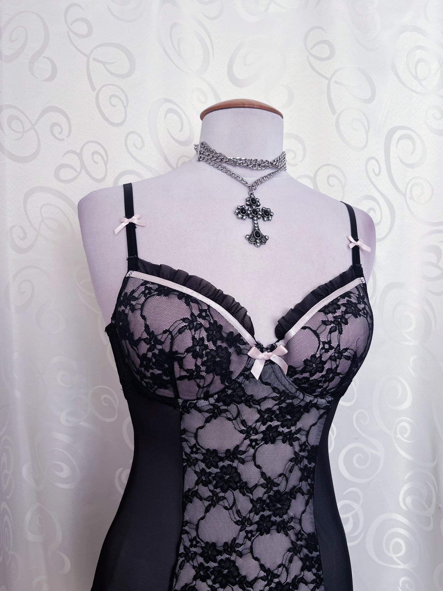 Dark coquette lilac & black nightgown 💜🌀