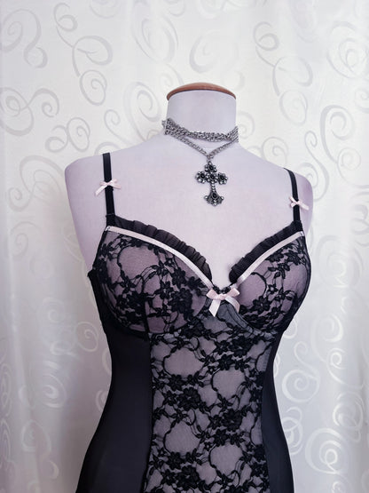Dark coquette lilac & black nightgown 💜🌀