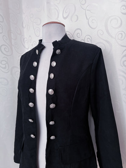 Gothic Black Parade military open blazer 🕷️🕸️