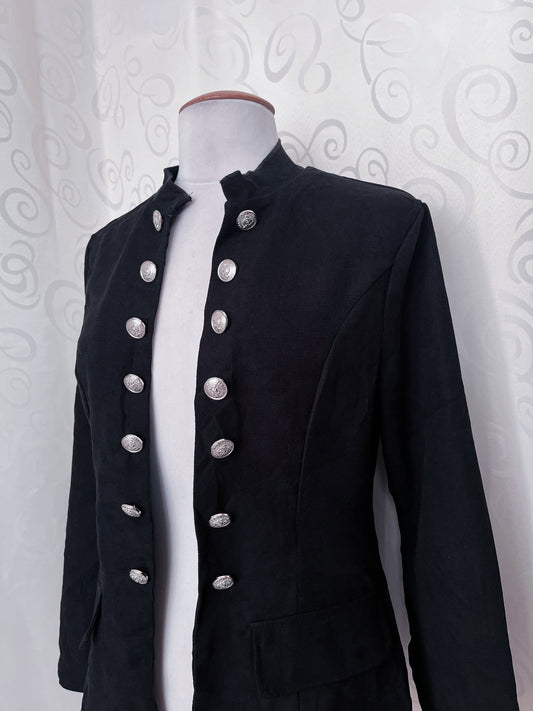 Gothic Black Parade military open blazer 🕷️🕸️