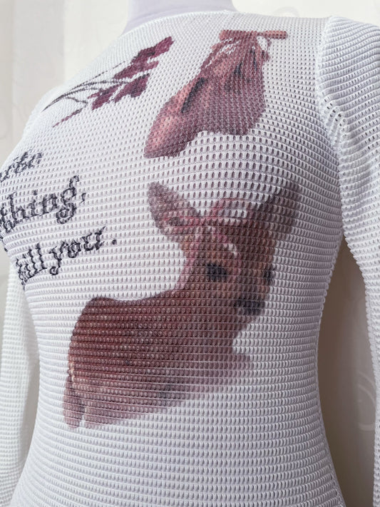 It’s still you REWORKED fishnet tunic/dress 🦌🩰