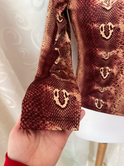 00’s snake print top 🐍