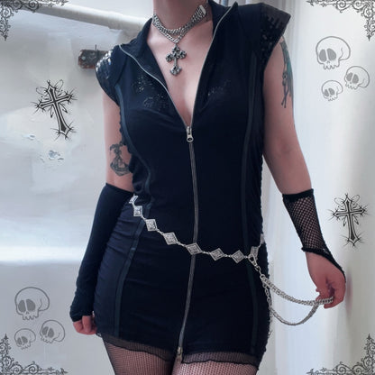 Alternative hot zip-up tunic/dress 🦇