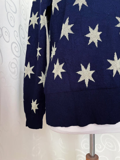 00’s navy starry sweater ✨🌀