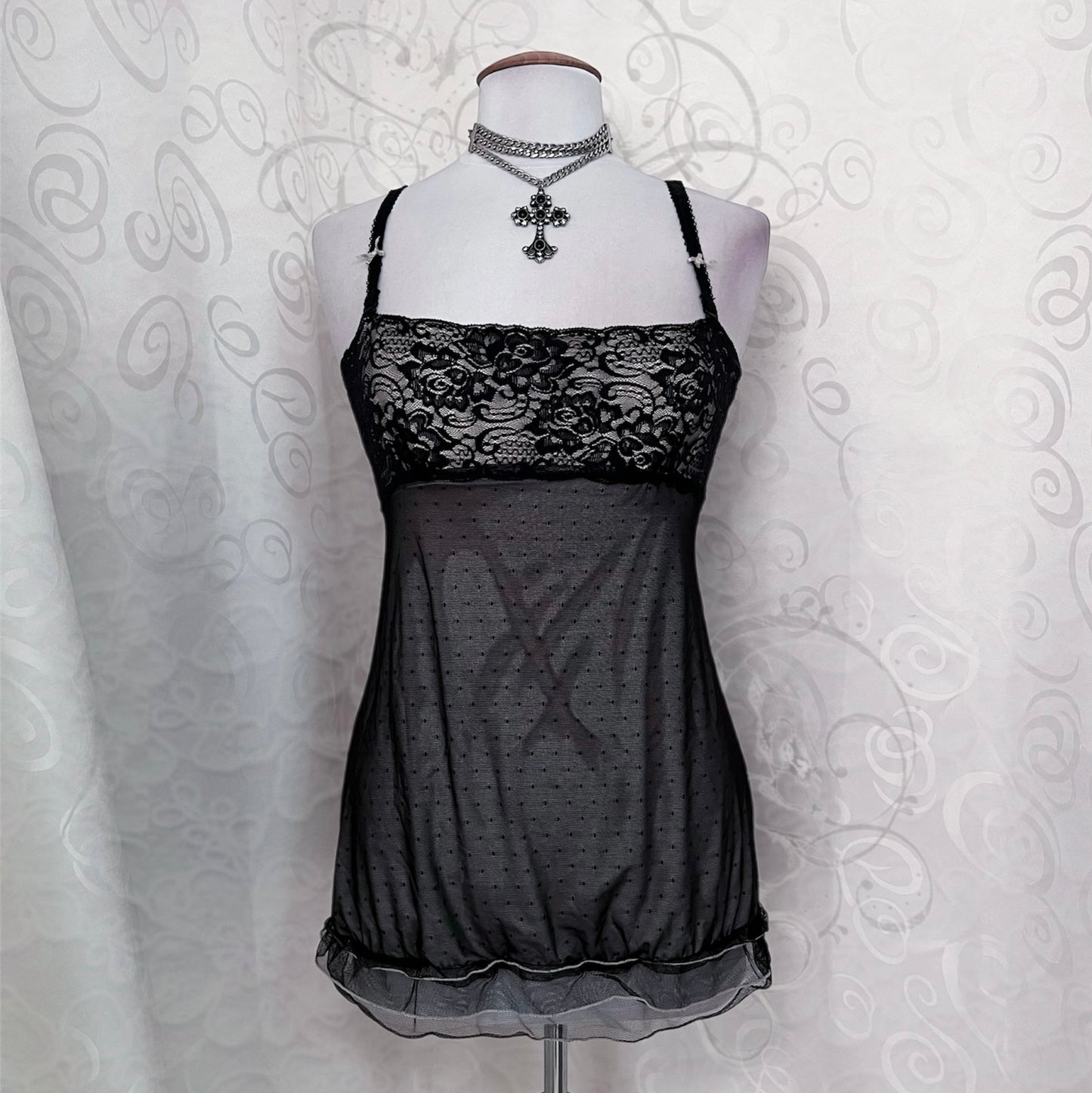 Dark coquette cami top🌀🦇