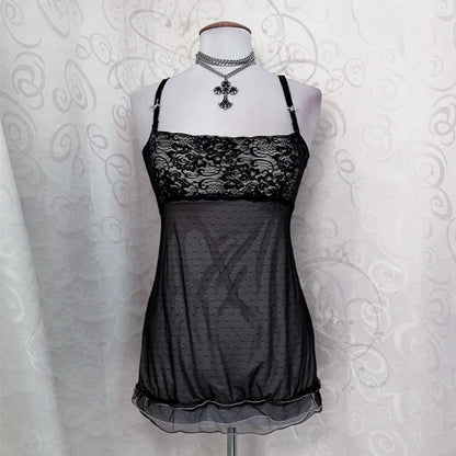 Dark coquette cami top🌀🦇