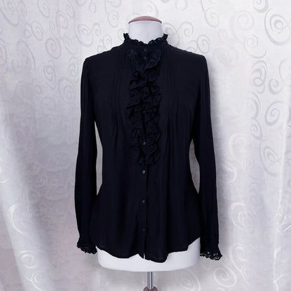 Espirit gothic ruffle shirt ✝️