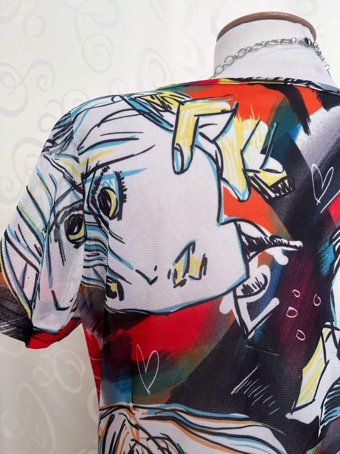 Twee anime mesh tee ❤️🍥