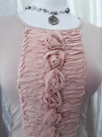 Miss Selfridge coquette lolita pink rose top 💞🌹