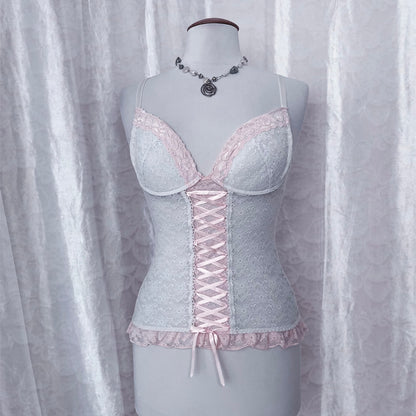 Beautiful coquette lace bustier top 🎀
