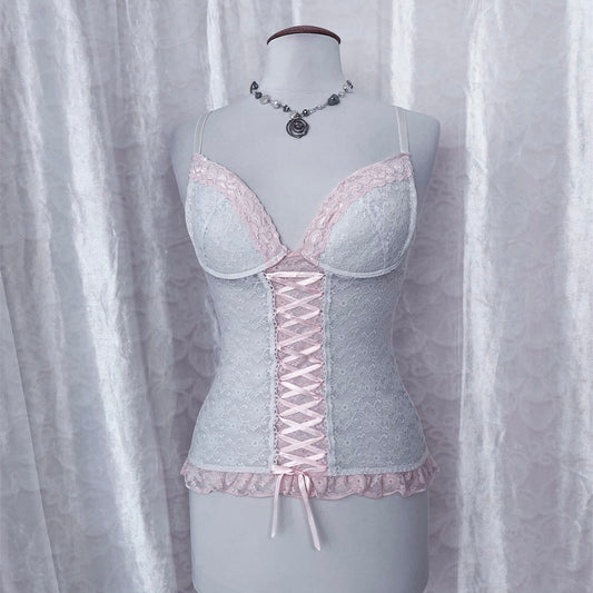 Beautiful coquette lace bustier top 🎀