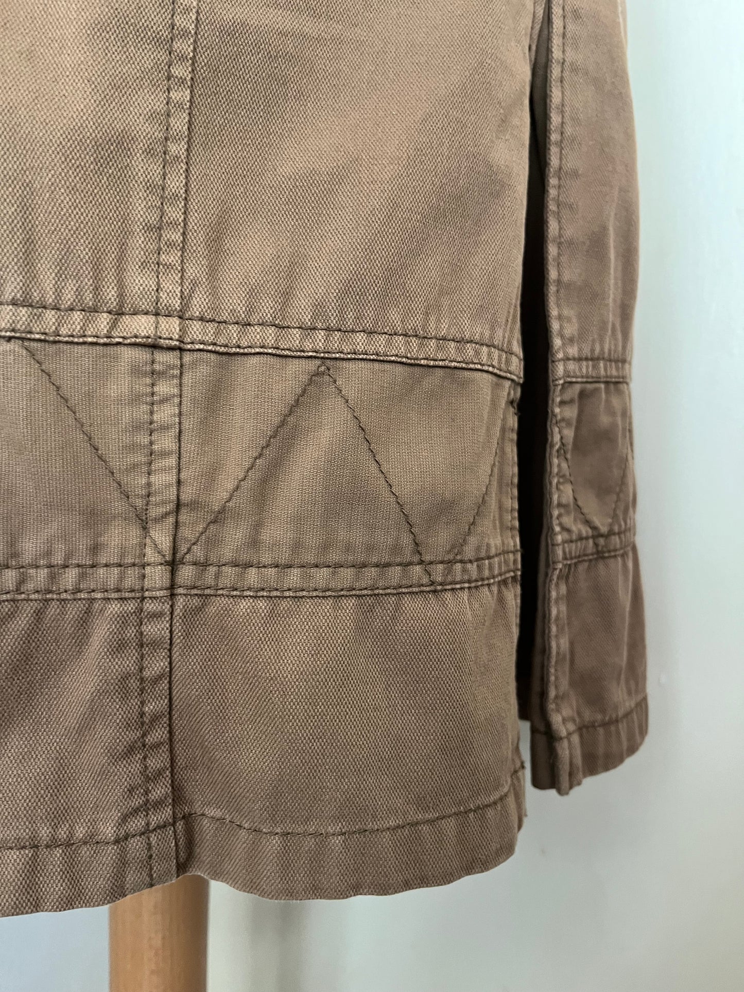 Espirit light brown denim midi skirt ✨