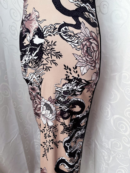 Modern deadstock dragon maxi dress 🐉