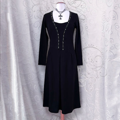 Gothic Melrose maxi dress with small velvet detail 🕷️🕸️