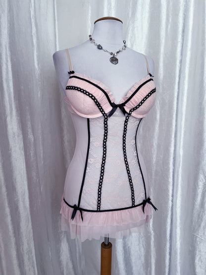 Fairy coquette see-through & lace babydoll 🎀🧚🏻