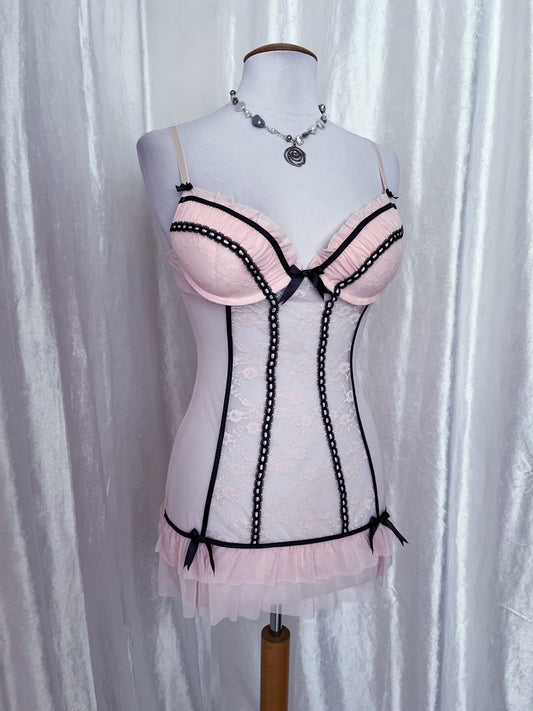 Fairy coquette see-through & lace babydoll 🎀🧚🏻