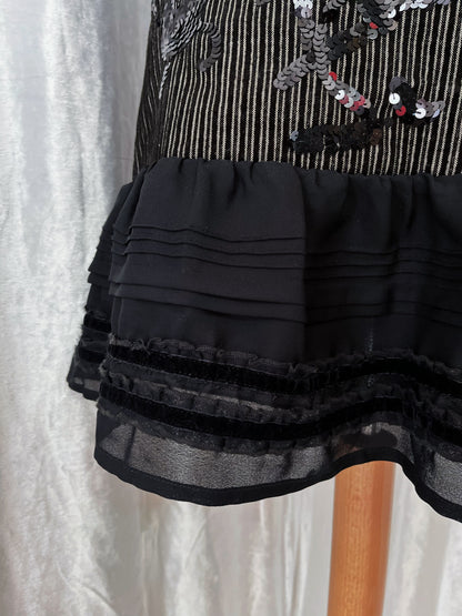 00’s Morgan dark coquette skirt