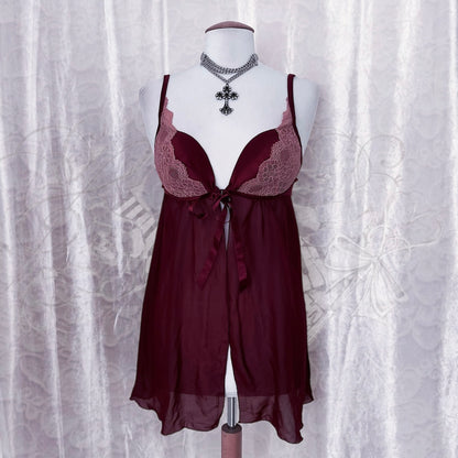 Whimsy fairy burgundy bustier top 🌹