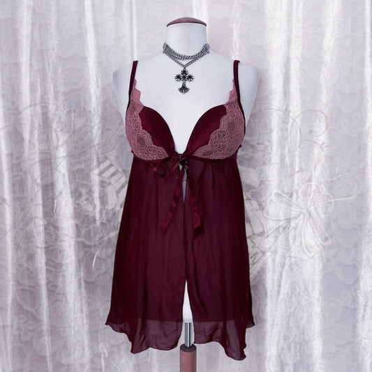Whimsy fairy burgundy bustier top 🌹