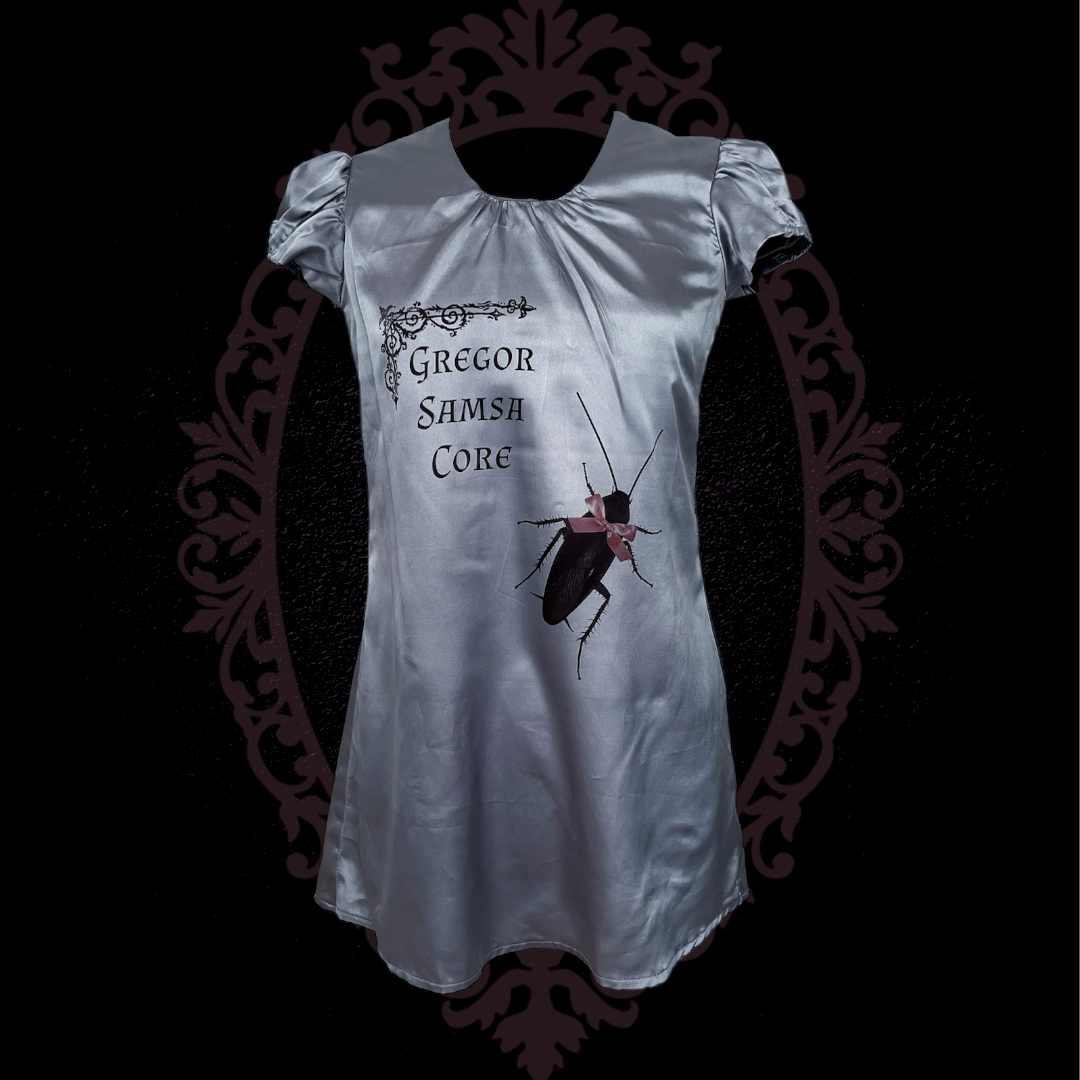 Gregor Samsa REWORKED satin tunic/dress 🪳🎀