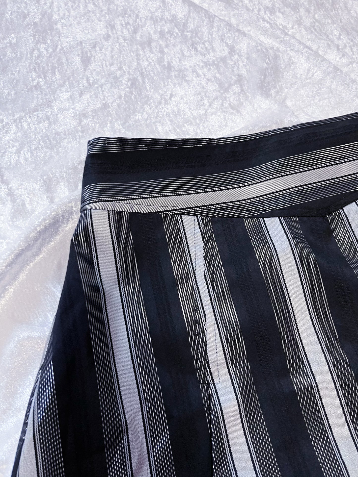 Vintage gothic striped skirt